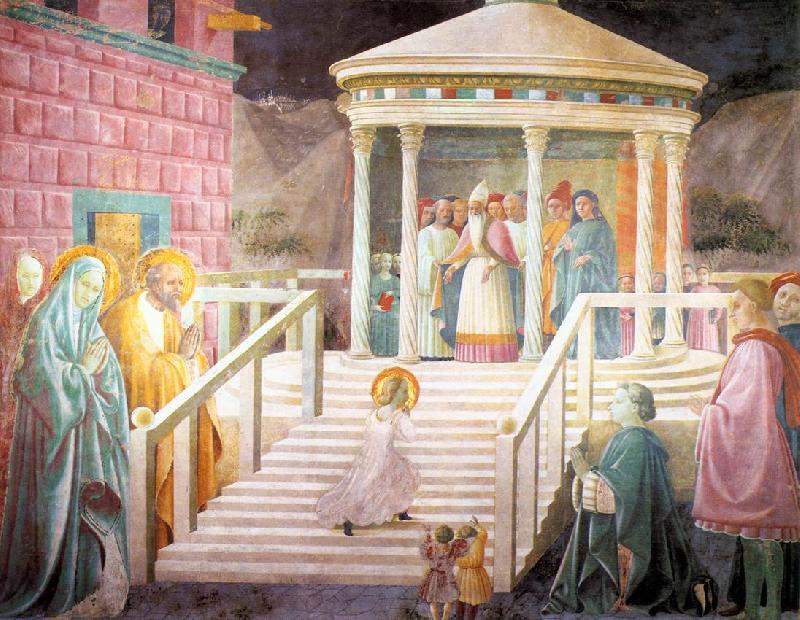 UCCELLO, Paolo Mary's Presentation in the Temple oil painting picture